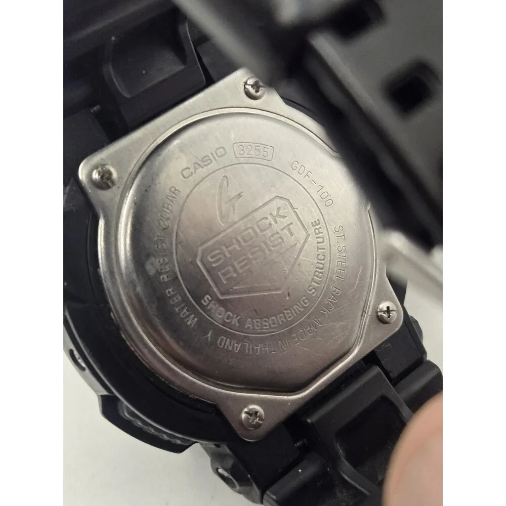 CASIO G-SHOCK GDF100 TWIN SENSOR Watch. Barometer/Temp/Altitude. Tin. New Batt